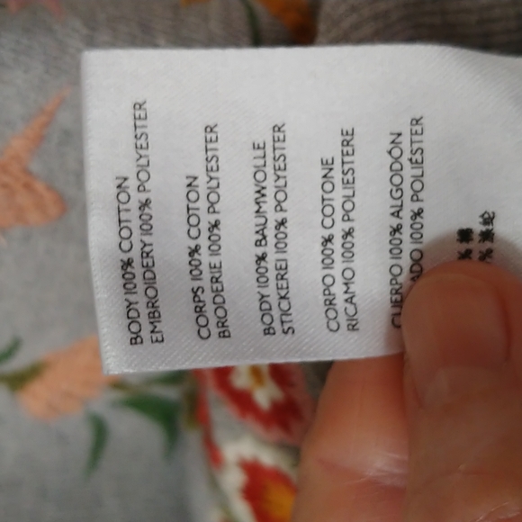 Anthropologie Maeve Marcie Embroidered Sweatshirt SZ M - Picture 7 of 9